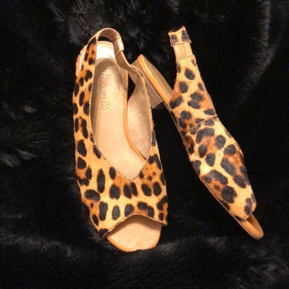 Madewell cheetah sandals   - Picture 1 of 6